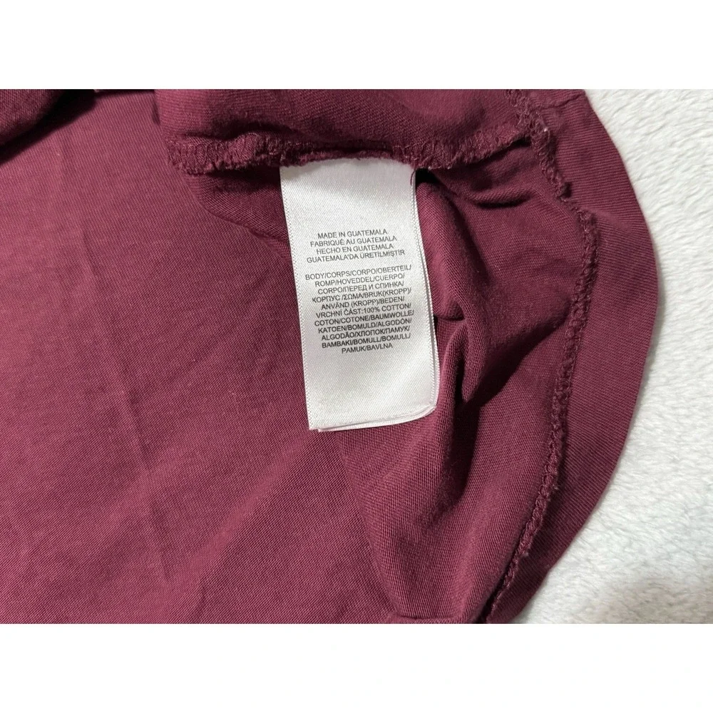 Polo Bear by Ralph Lauren Maroon Long Sleeve T-Shirt Crew Mens Large